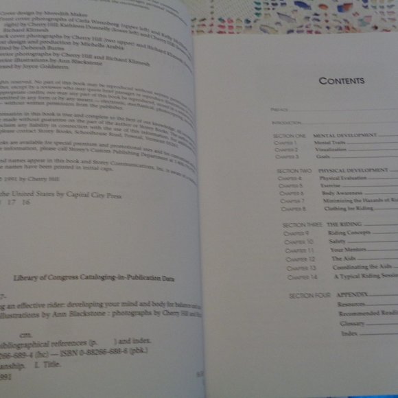 HORSES BOOK BECOMING AN EFFECTIVE RIDER BY CHERRY HILL - Picture 5 of 8